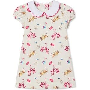New CLASSIC PREP  Paige Dress, Circus Print
Peter pan collar, puff sleeve